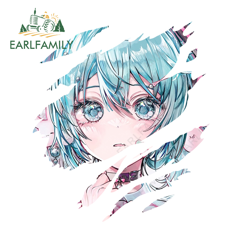 Đề Can Dán Cửa Sổ Xe Hơi Họa Tiết Graffiti Hatsune Miku 13cm X 8.3cm Chống Thấm Nước