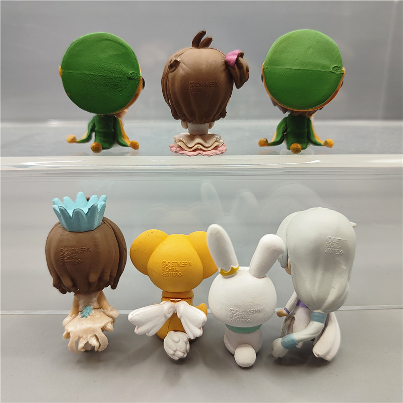 Set 7 Mô Hình Nhân Vật Phim Hoạt Hình Thủ Lĩnh Thẻ Bài Sakura 4cm