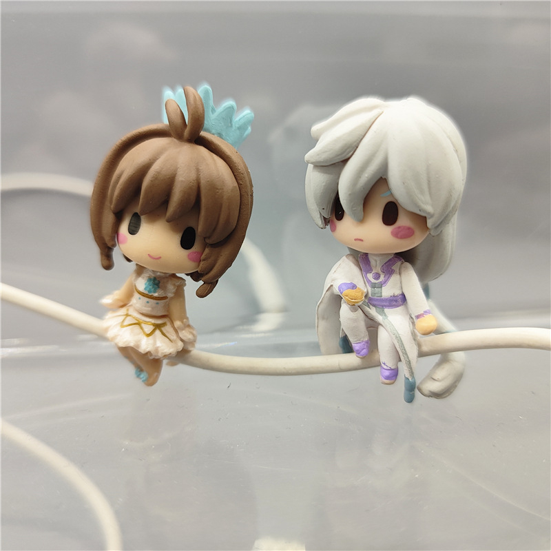 Set 7 Mô Hình Nhân Vật Phim Hoạt Hình Thủ Lĩnh Thẻ Bài Sakura 4cm