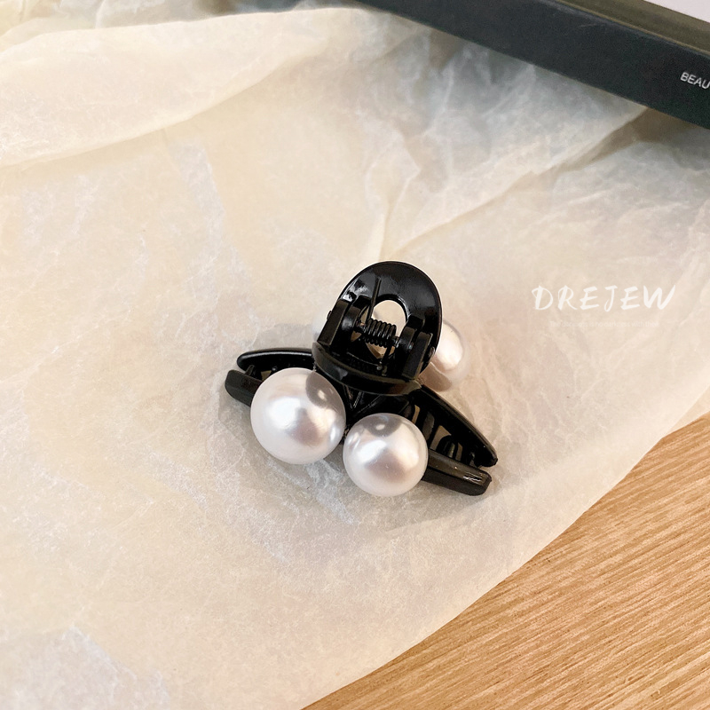 Kẹp Tóc Hình Hoa Đính Ngọc Trai Đơn Giản Phong Cách retro