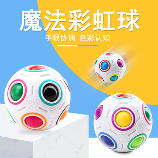 Khối Rubik 12 Lỗ Dạng Nhấn Ma Thuật Màu Sắc Cầu Vồng Thích Hợp Làm Quà Tặng Cho Bé Trai Bé Gái Tuổi Teen 3 +
