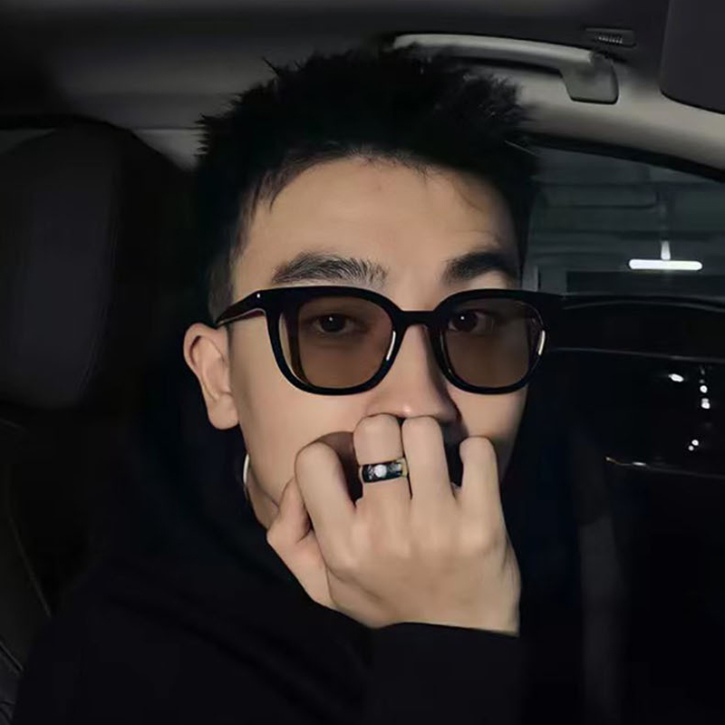 Kính Mát Gọng Vuông Chống Tia UV Màu Vàng / Nâu Phong Cách Hàn Quốc Thời Trang Cho Nam Và Nữ