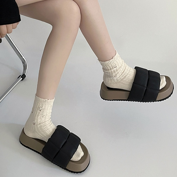 Prowow❤One Dép Sandal Đế Dày Chống Trượt Thời Trang Đi Biển Mùa Hè Cho Nữ
