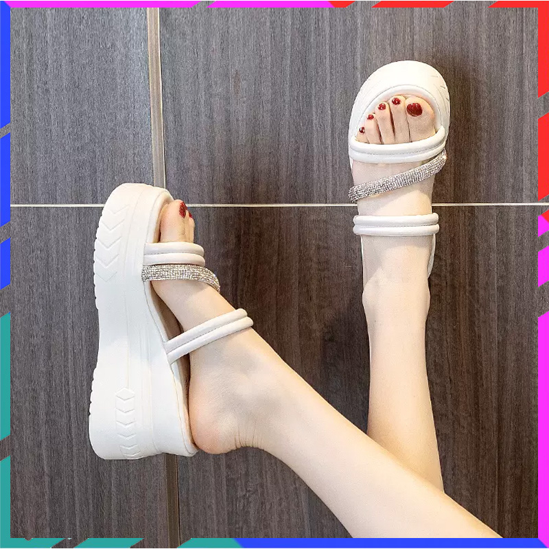Dép Sandal Đế Xuồng Dày Phong Cách Mới 2023 Cho Nữ