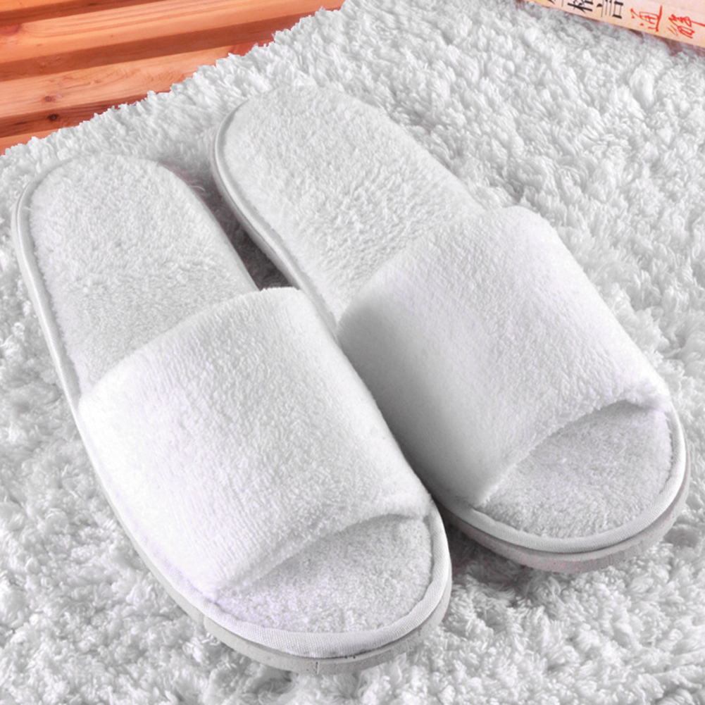 Dép Lông Cừu San Hô Hở Ngón Màu Sắc Trơn Giữ Ấm Thoải Mái Mang Trong Nhà / Khách Sạn