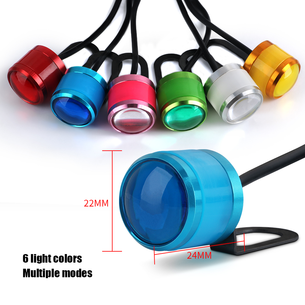 Bộ 2 Đèn LED Tín Hiệu Đỗ Xe Chống Thấm Nước Chuyên Dụng Cho Xe Mô Tô