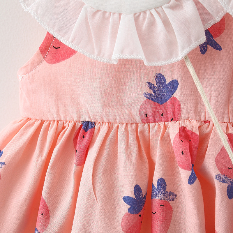 Đầm Cotton Mùa Hè Dễ Thương Chất Lượng Cao Cho Bé Gái 6 Tháng Đến 3 Tuổi