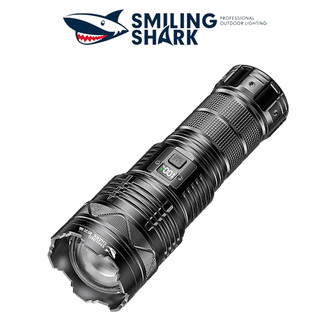 Smiling Shark SD5990 Đèn pin siêu sáng Led M77.2 10000LM 5 Modes USB Sạc phù hợp với việc săn bắn ngoài trời có thể phóng đại