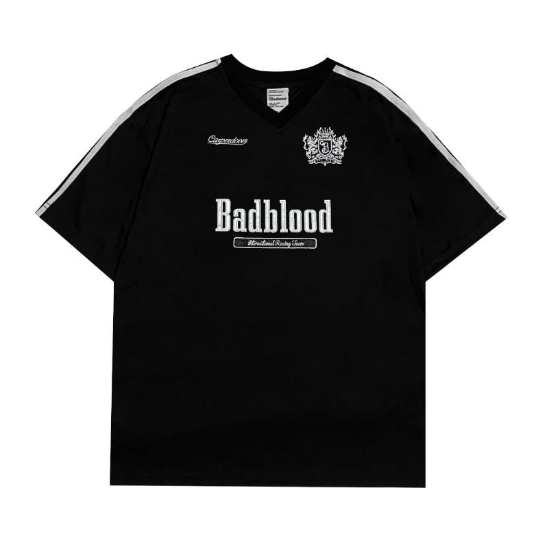 Áo Thun Lưới Tay Ngắn Thêu logo Badblood Mới