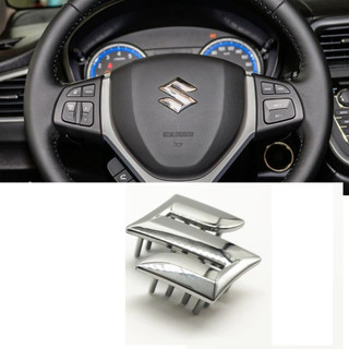 Miếng dán trang trí vô lăng xe hơi suzuki bằng chrome