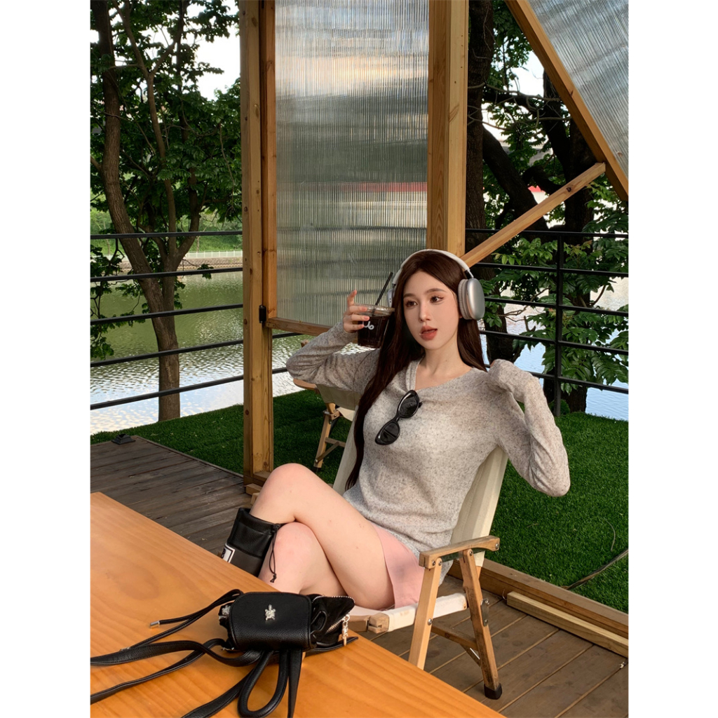 Ethelgirl Áo Thun Mỏng Tay Dài Dáng Rộng Màu Trơn Trong Suốt Chống Nắng Thời Trang Mùa Hè Cho Nữ