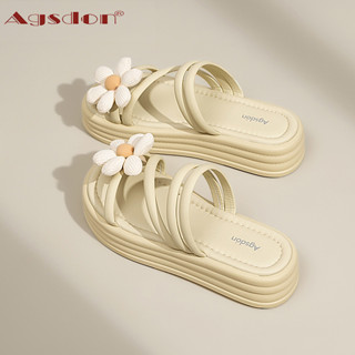 Agsdon Dép Đế Mềm Dày Thời Trang Mùa Hè Cho Nữ