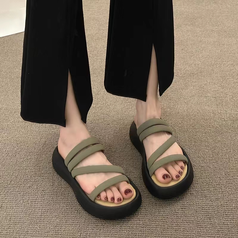 FEIJIANU dép sandal nữ giày sandal nữ dép đế cao đi biển Thoải Mái Xinh Xắn 29Z23071708