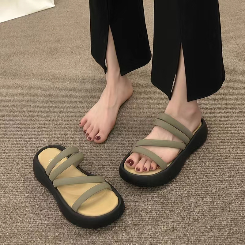 FEIJIANU dép sandal nữ giày sandal nữ dép đế cao đi biển Thoải Mái Xinh Xắn 29Z23071708