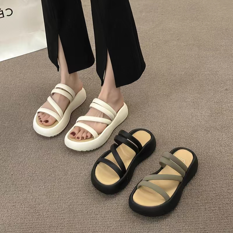 FEIJIANU dép sandal nữ giày sandal nữ dép đế cao đi biển Thoải Mái Xinh Xắn 29Z23071708