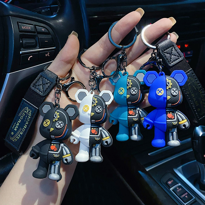 Móc Khóa Hình Gấu Bông Phi Hành Gia Hoạt Hình Dễ Thương