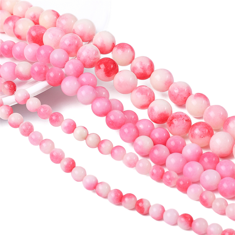 Beadia Chuỗi Hạt Đá Ngọc Bích 38cm Dùng Làm Trang Sức DIY