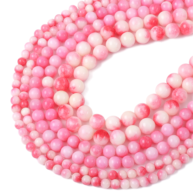 Beadia Chuỗi Hạt Đá Ngọc Bích 38cm Dùng Làm Trang Sức DIY