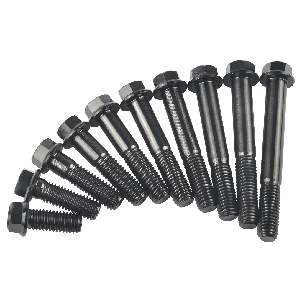 Bu Lông Lục Giác Bằng Titan m12 X 30-90mm Màu Đen wanyifa gr5 m12 Cho Xe Máy / Xe Hơi