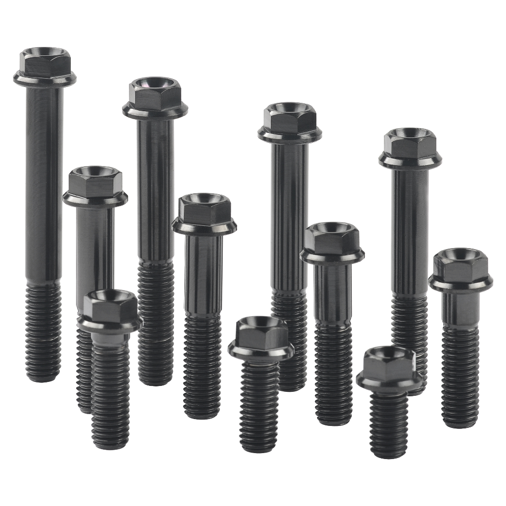 Bu Lông Lục Giác Bằng Titan m12 X 30-90mm Màu Đen wanyifa gr5 m12 Cho Xe Máy / Xe Hơi