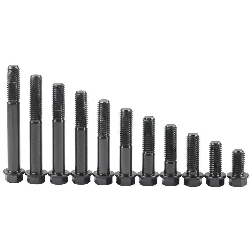 Bu Lông Lục Giác Bằng Titan m12 X 30-90mm Màu Đen wanyifa gr5 m12 Cho Xe Máy / Xe Hơi