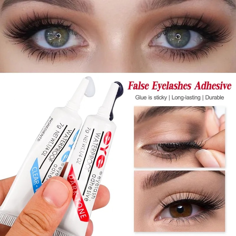 Keo Dán Lông Mi Giả Chuyên Nghiệp Màu Trắng / Đen Lâu Trôi Kháng Nước Dễ Sử Dụng