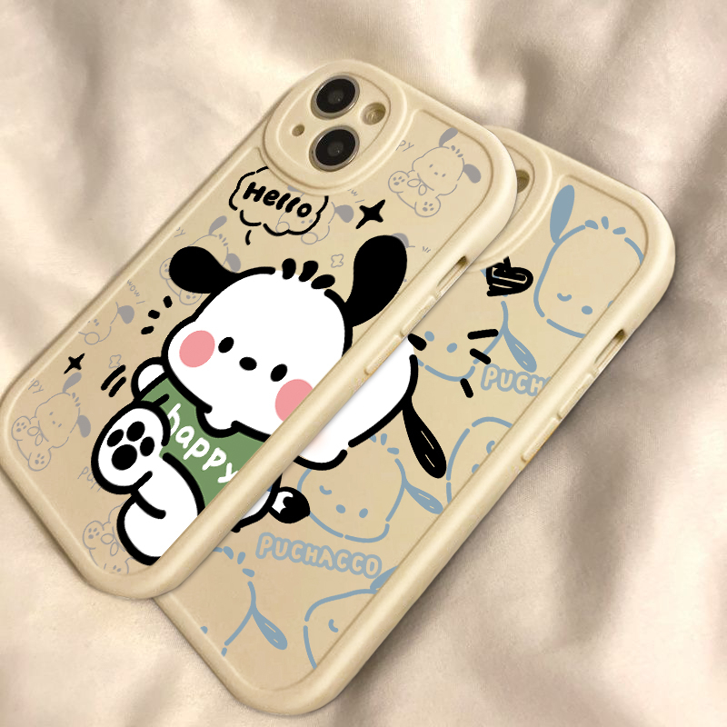 Vỏ cho iphone 6splus 7plus 8plus 11 12pro 14 13 7 / 8g 6s 11promax xr xs max 13promax 14plus hoạt hình dễ thương pacha dog cell phone case couple models good-looking and dirt-resistant