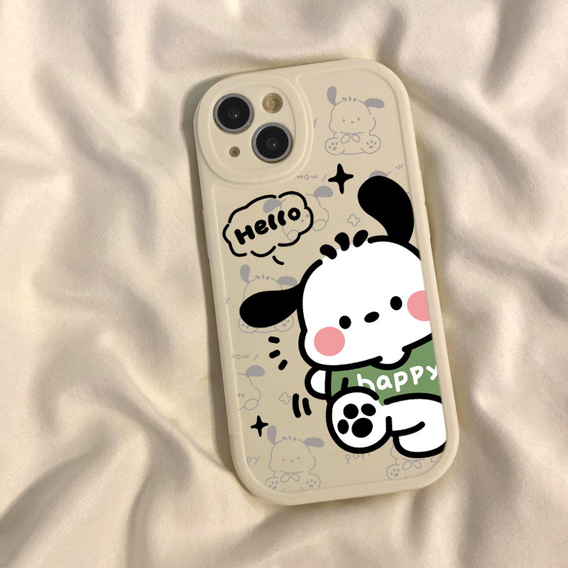 Vỏ cho iphone 6splus 7plus 8plus 11 12pro 14 13 7 / 8g 6s 11promax xr xs max 13promax 14plus hoạt hình dễ thương pacha dog cell phone case couple models good-looking and dirt-resistant