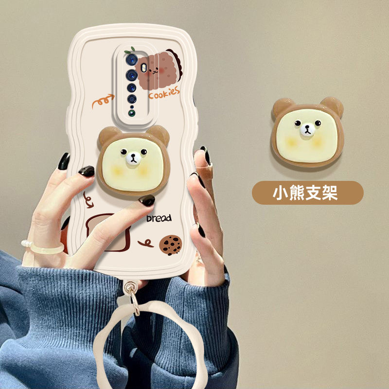 Ốp Điện Thoại Silicon Chống Rơi Có Vòng Đỡ Hình Bé Trai / Bé Gái Cho OPPO Reno2F Reno2Z Reno2 Reno8Z A9 2020 A5 2020