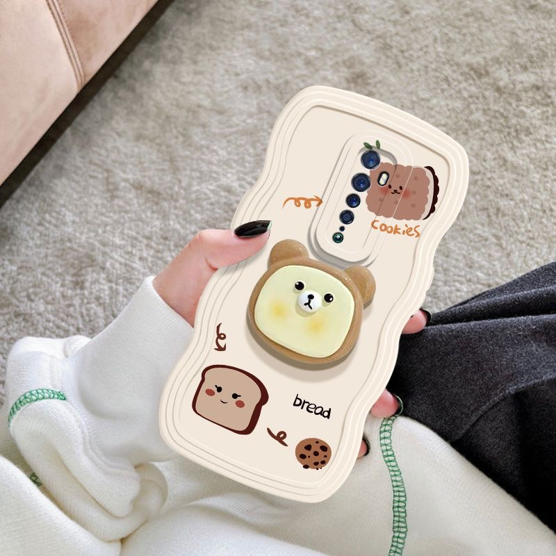 Ốp Điện Thoại Silicon Chống Rơi Có Vòng Đỡ Hình Bé Trai / Bé Gái Cho OPPO Reno2F Reno2Z Reno2 Reno8Z A9 2020 A5 2020