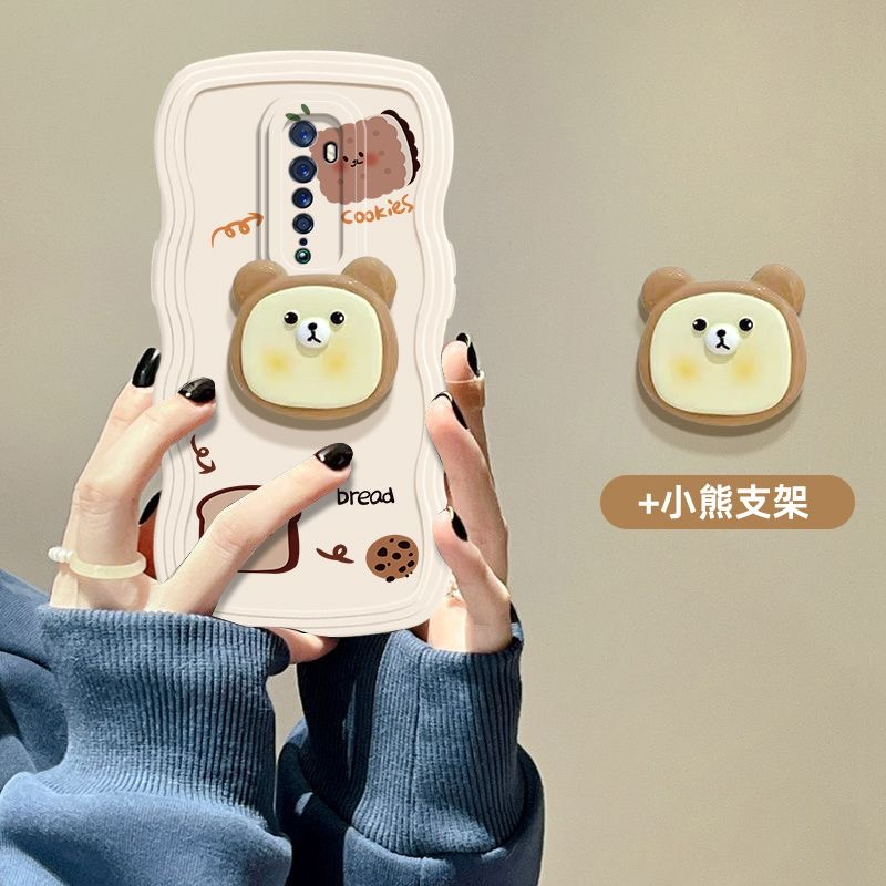 Ốp Điện Thoại Silicon Chống Rơi Có Vòng Đỡ Hình Bé Trai / Bé Gái Cho OPPO Reno2F Reno2Z Reno2 Reno8Z A9 2020 A5 2020