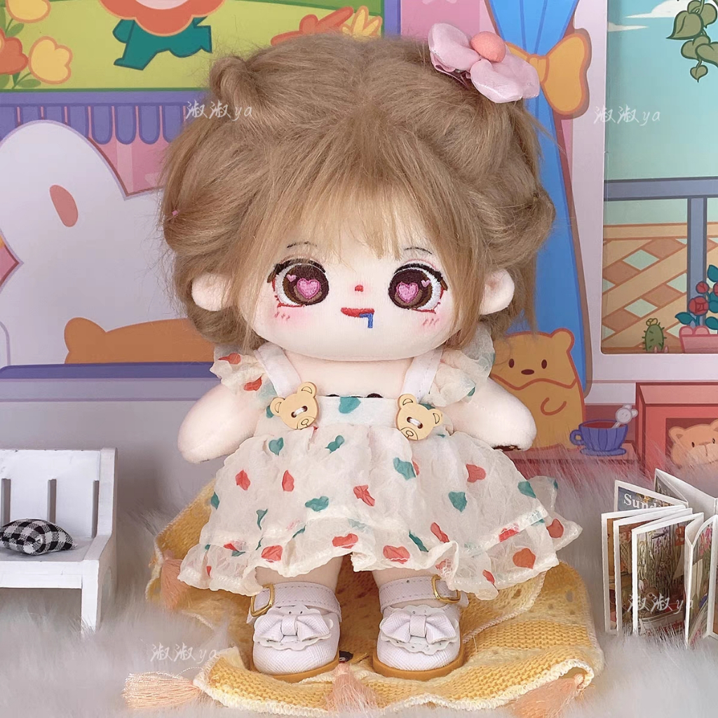 Đầm Cotton 20cm Xinh Xắn Cho Búp Bê