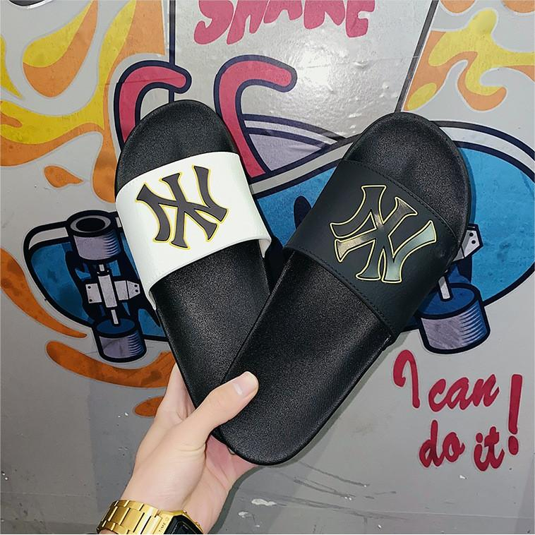 Dép nam nữ quai ngang đẹp NY đế cao su mang êm chân chống nước