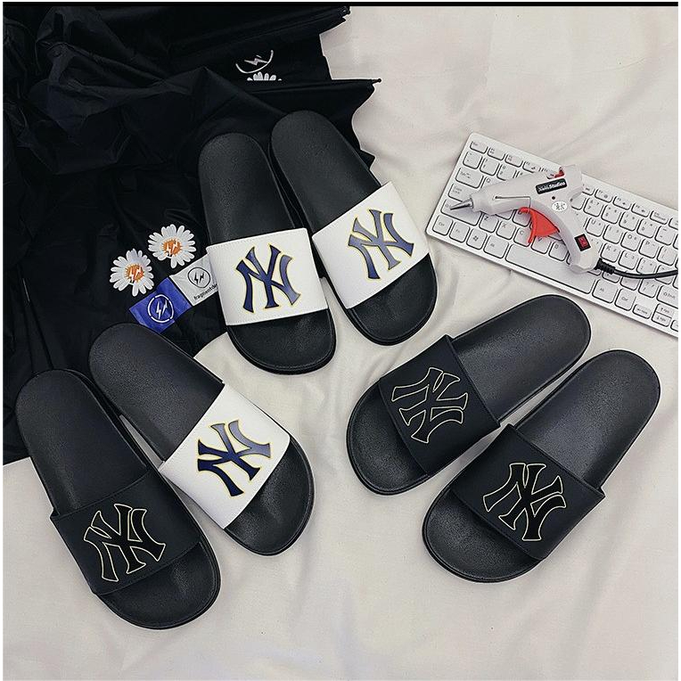 Dép nam nữ quai ngang đẹp NY đế cao su mang êm chân chống nước