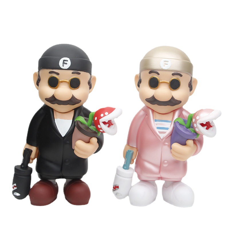 NINTENDO Trò Chơi Super Mario Bros Kích Thước 22cm Mô Hình Đồ Chơi Nhân Vật Mario Leon The Professional Piranha plant Bill Bằng PVC