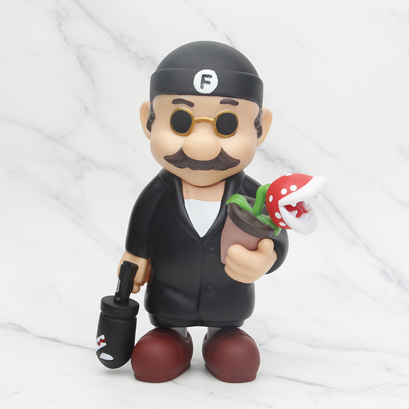 NINTENDO Trò Chơi Super Mario Bros Kích Thước 22cm Mô Hình Đồ Chơi Nhân Vật Mario Leon The Professional Piranha plant Bill Bằng PVC