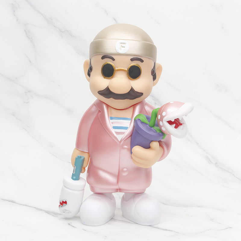 NINTENDO Trò Chơi Super Mario Bros Kích Thước 22cm Mô Hình Đồ Chơi Nhân Vật Mario Leon The Professional Piranha plant Bill Bằng PVC