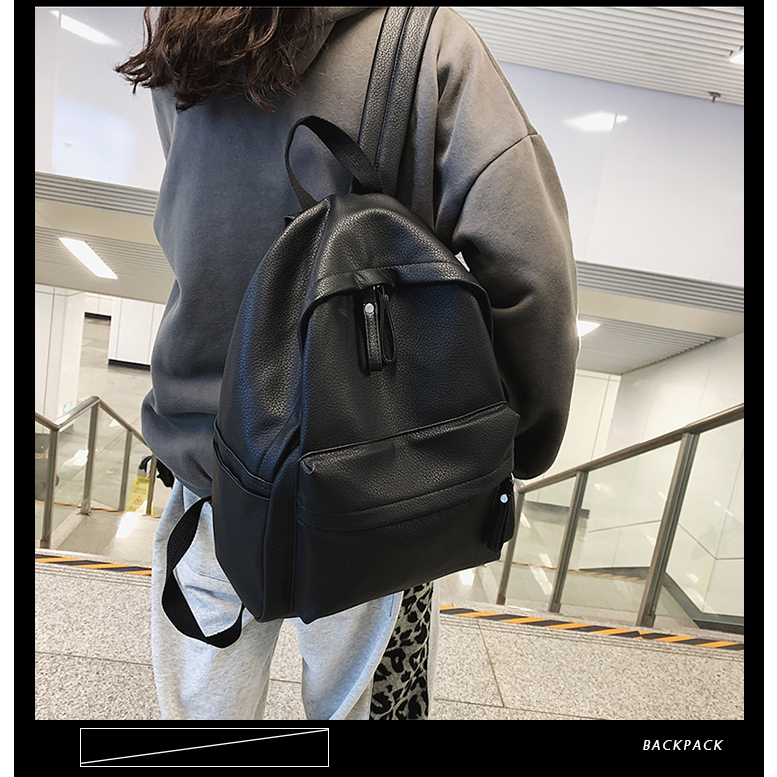 JINRU Balo Da Backpack Unisex Chống Nước 2023 NEW K96T1HK