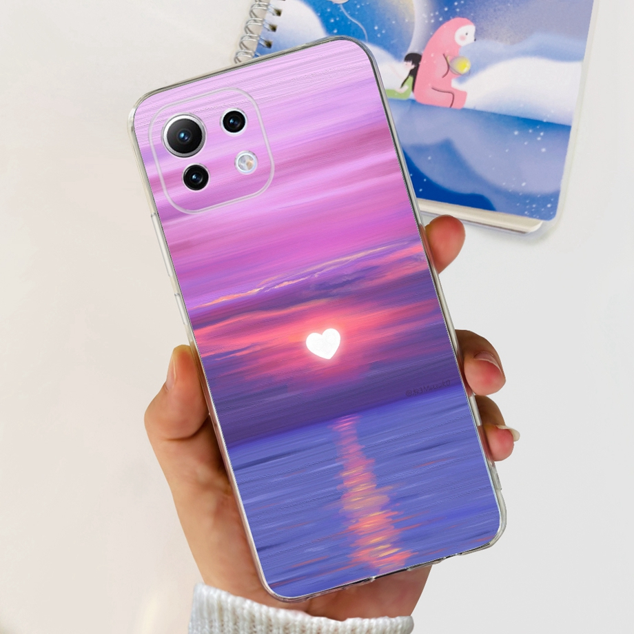 Ốp Điện Thoại TPU Dẻo Họa Tiết Hoa / Tàu Không Gian Độc Đáo Thời Trang Cho Xiaomi Mi 11 Lite 4G 5G Xiaomi 11Lite