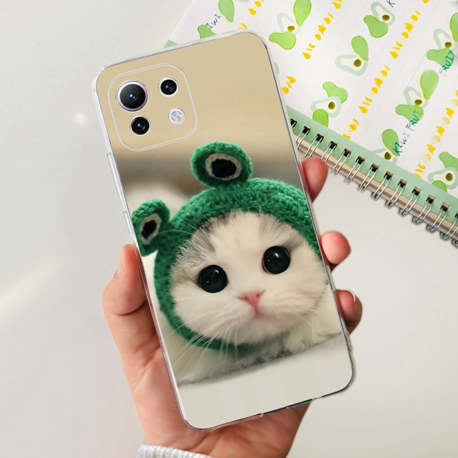 Ốp Điện Thoại TPU Dẻo Họa Tiết Hoa / Tàu Không Gian Độc Đáo Thời Trang Cho Xiaomi Mi 11 Lite 4G 5G Xiaomi 11Lite