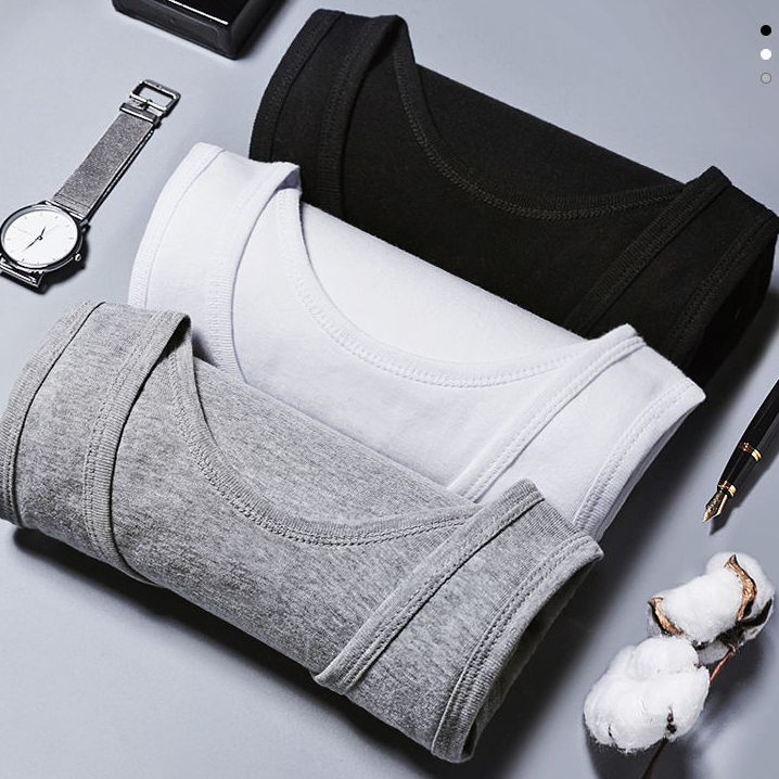 áo ba lỗ nam cotton tập gym Thể Thao Dáng Rộng Bằng Cotton Nguyên Chất Thời Trang Mùa Hè HZFMC3223