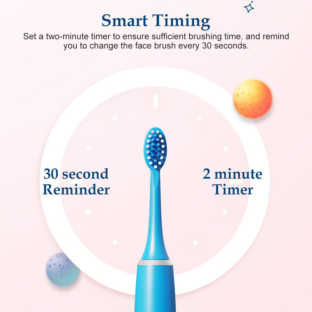 Bộ 5 Bàn Chải Đánh Răng Điện Thay Thế Cho Người Lớn Và Trẻ Em