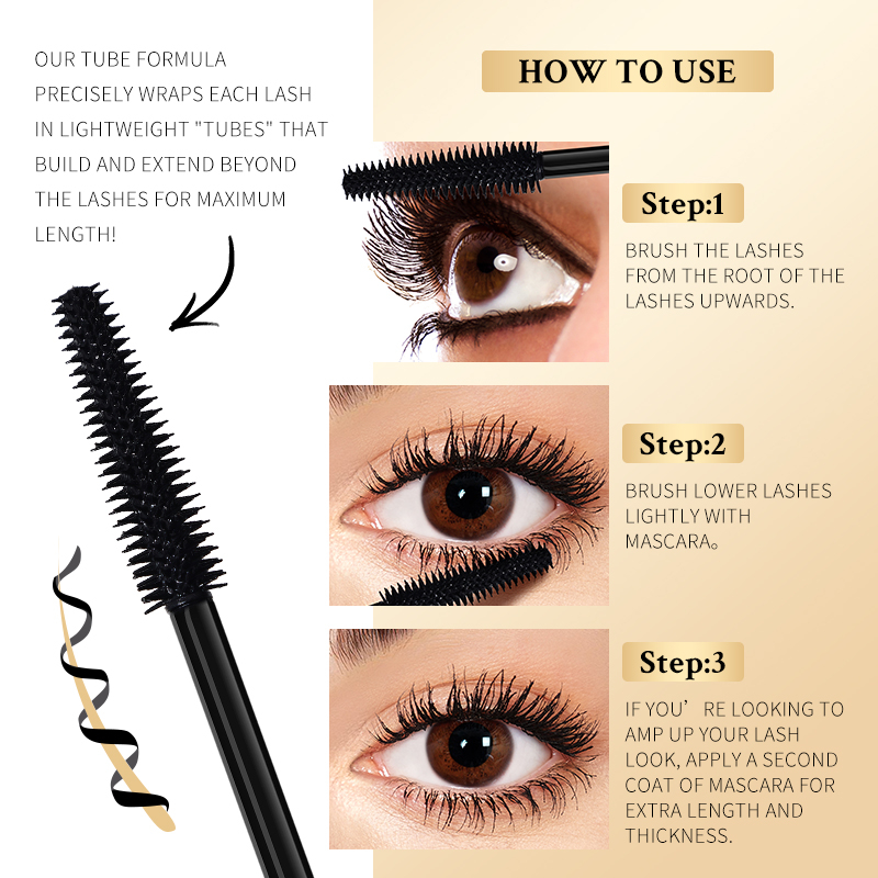 Mascara KIMUSE Chống Thấm Nước Lâu Trôi Không Nhòe Chuốt Cong Mi