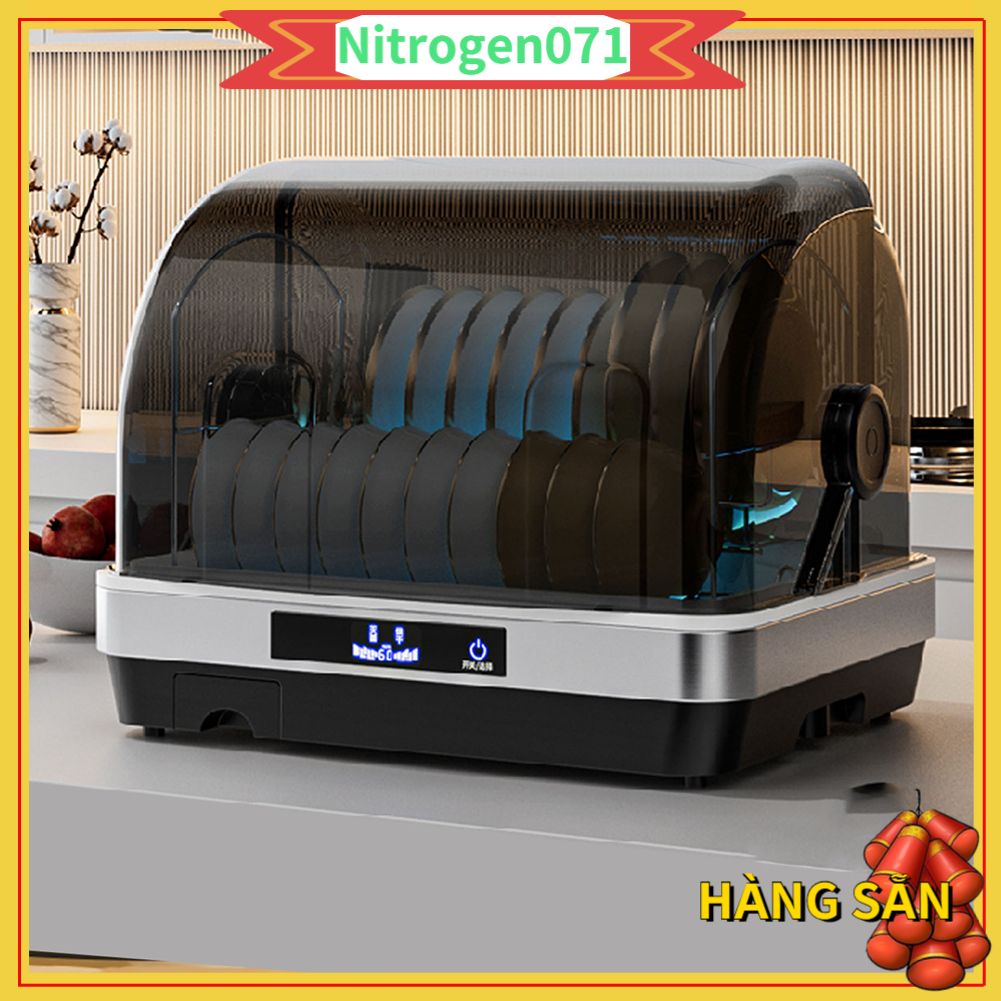 Máy Sấy Chén Bát - Máy Sấy Bát Đũa Khử Trùng Bằng Tia UV - Có Nắp Màn Hình Hiển Thị Kỹ Thuật Số 38L CN Cắm 220V - Nitrogen071