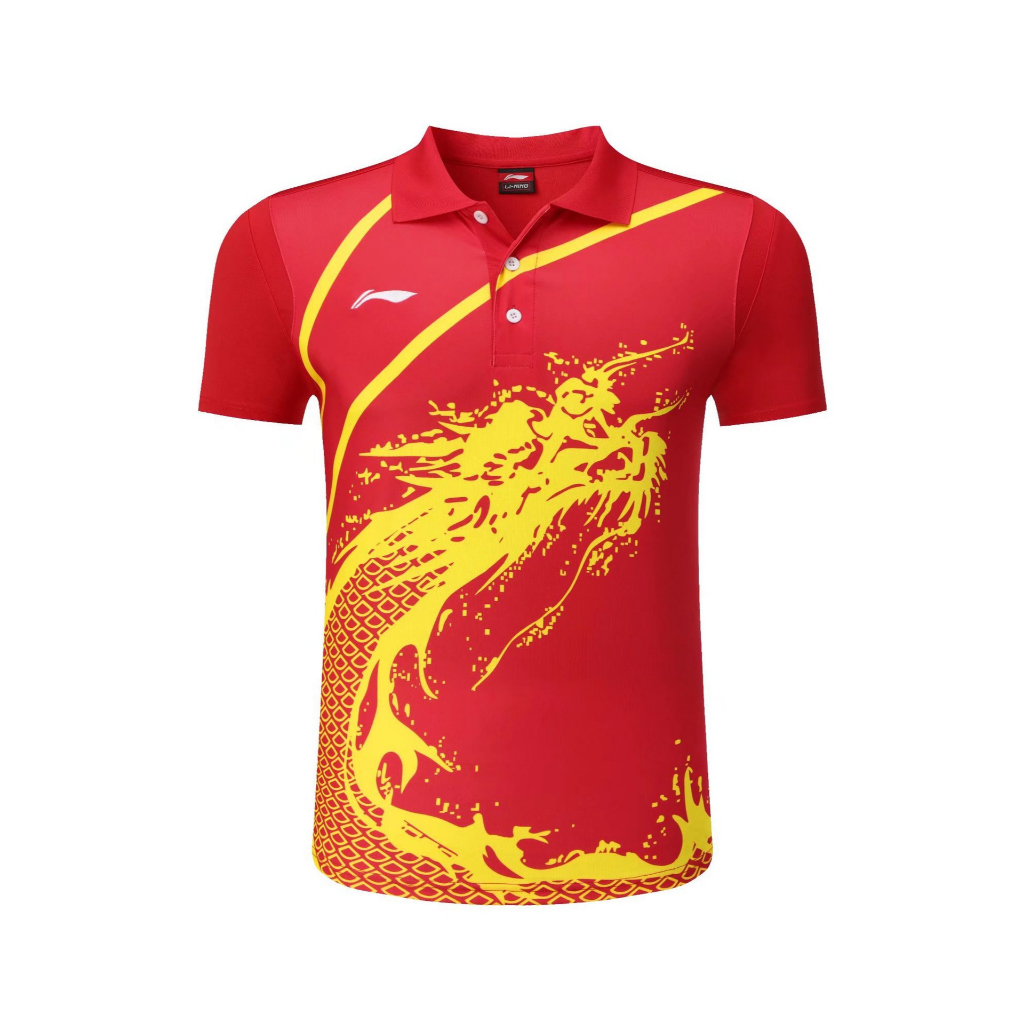 LI NING Bộ Đồ Thể Thao Bóng Bàn Ngắn Tay Thời Trang Cho Nam Và Nữ