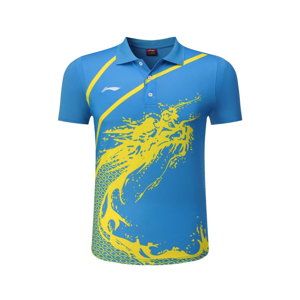 LI NING Bộ Đồ Thể Thao Bóng Bàn Ngắn Tay Thời Trang Cho Nam Và Nữ
