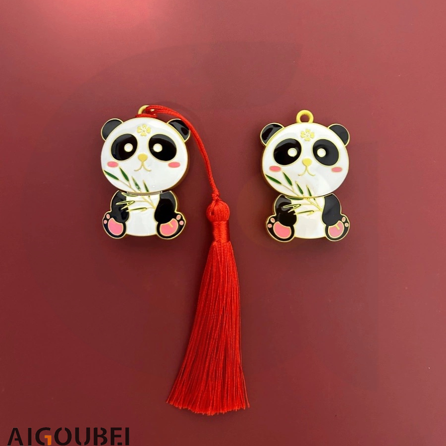 Ổ đĩa flash kim loại Bamboo Panda Mini Memory Stick Ổ đĩa ngón tay cái không thấm nước di động USB 2.0 1GB 2GB 4GB 8GB 16GB 32GB 64GB 128GB 2TB