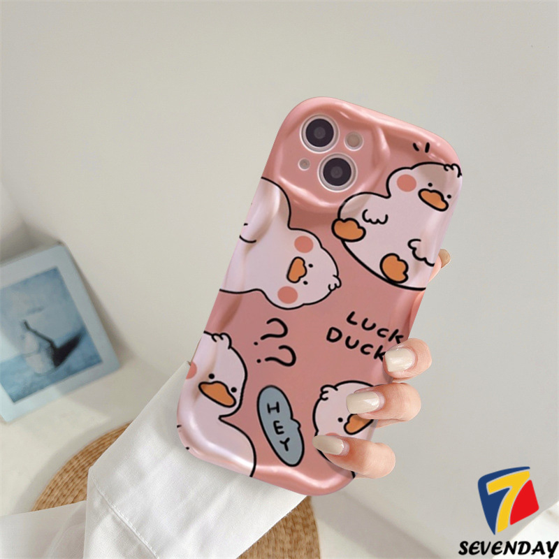 Ốp Điện Thoại In Vịt Hoạt Hình 3D Cho iPhone 6 7 8 6S Plus 11 Pro MAX XR 12 14 13 Pro MAX X XS MAX