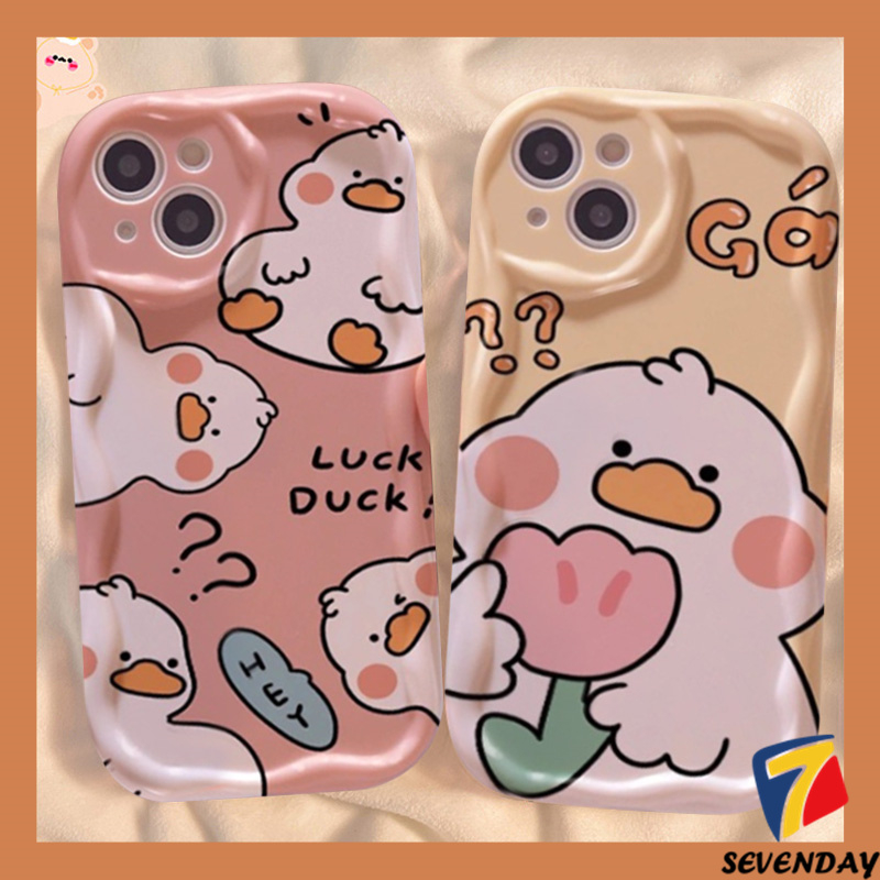 Ốp Điện Thoại Hình Chú Vịt 3D Cho VIVO Y12 / 22S / 36 / 20I / 22 / 21 / 15 / 11 / 20 / 12I / 15S / 16 / 12S / 33S / 35 / 21S / 17 / 02