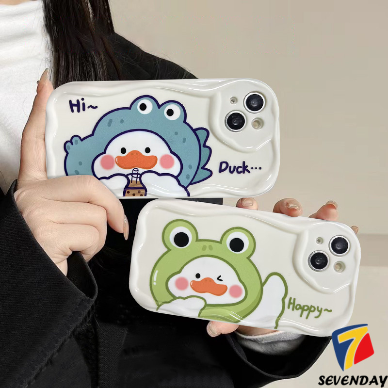 Ốp Điện Thoại Hình Chú Vịt 3D Cho VIVO Y12 / 22S / 36 / 20I / 22 / 21 / 15 / 11 / 20 / 12I / 15S / 16 / 12S / 33S / 35 / 21S / 17 / 02